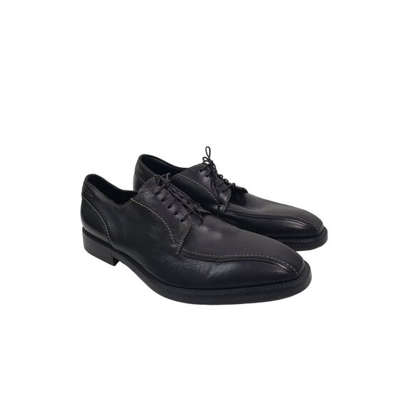 Boss Hugo Boss Men's Bicycle Toe Leather Dress Shoes in  Black - Size 9 - Picture 1 of 10